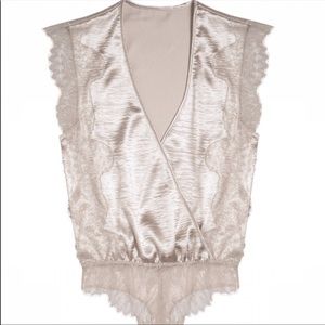 Victoria’s Secret Dream Angel’s Chantilly Lace Wrap Bodysuit